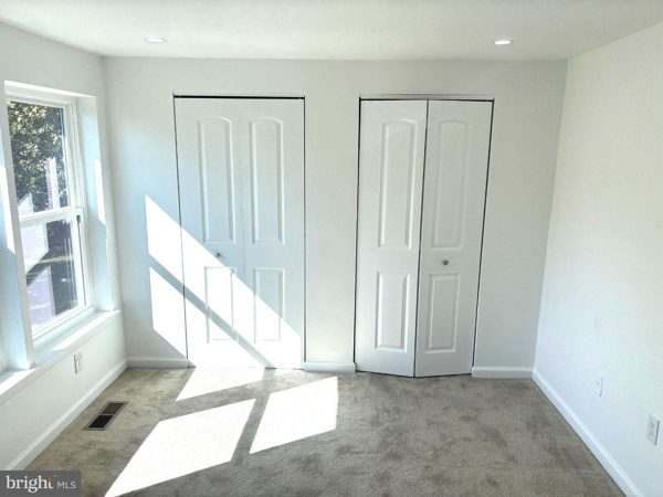 Second bedroom: three large closets